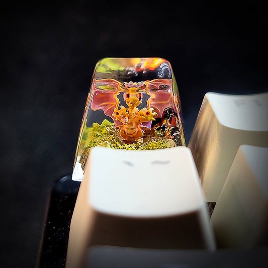 Ghidorah Chibi keycap