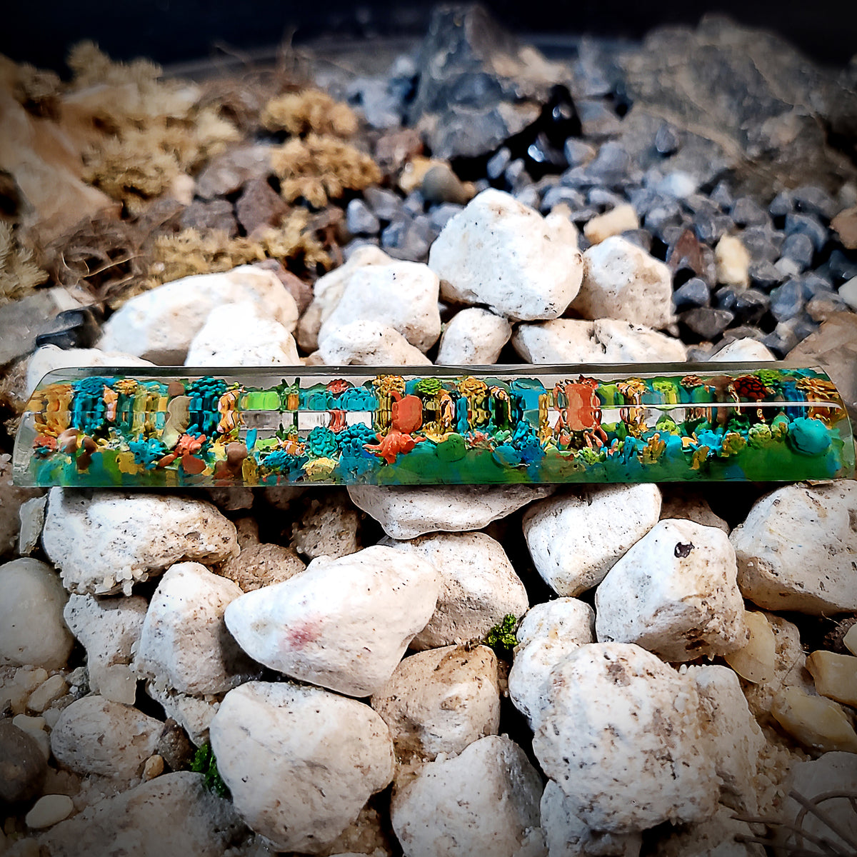 Coral Spacebar keycap