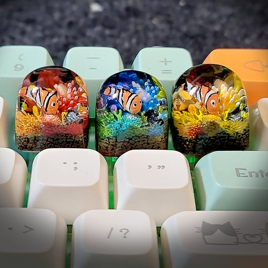 Coral Nemo Dom keycap