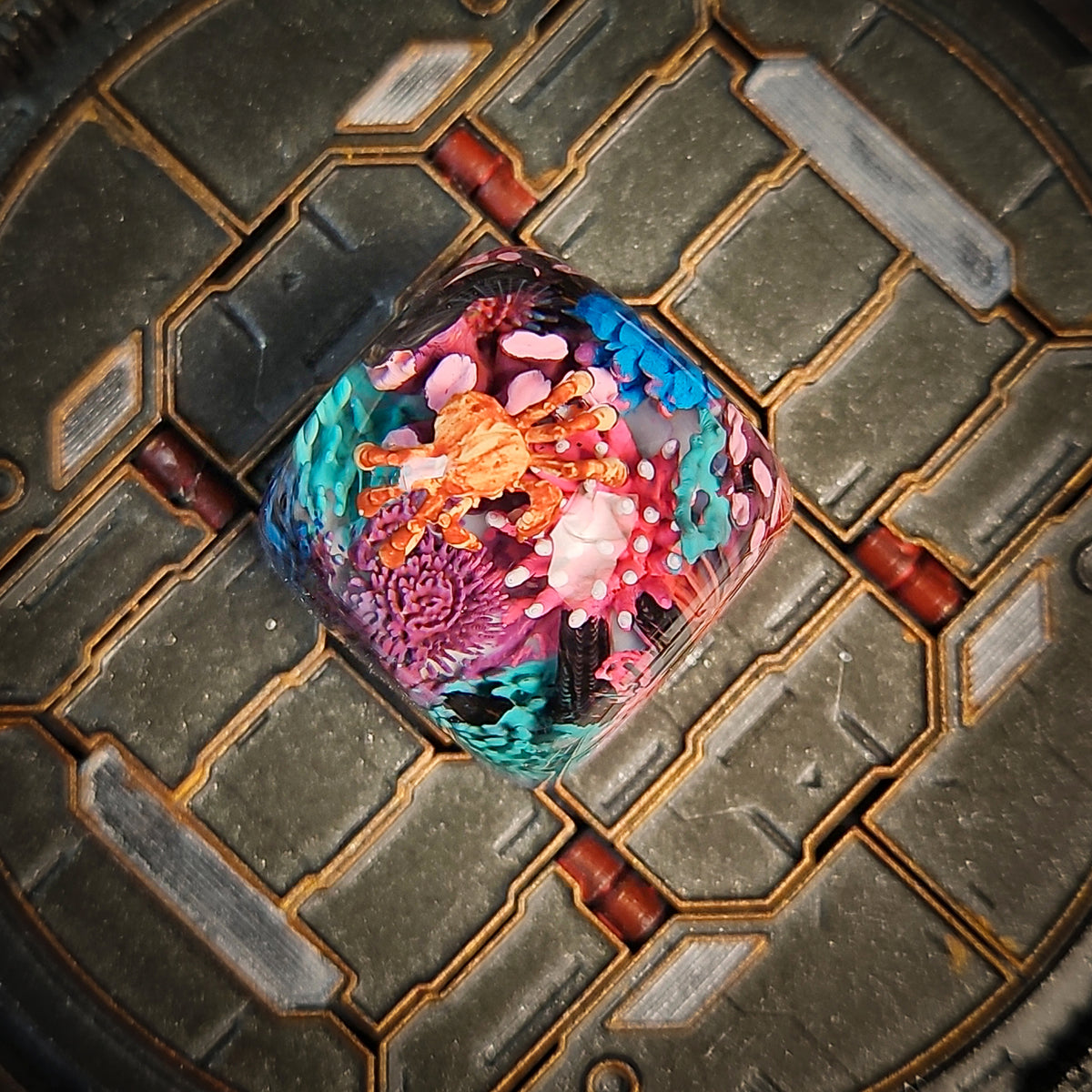 Crab Coral Dom keycap