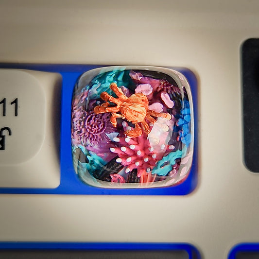 Crab Coral Dom keycap