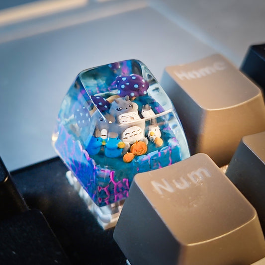 Totoro Halloween keycap