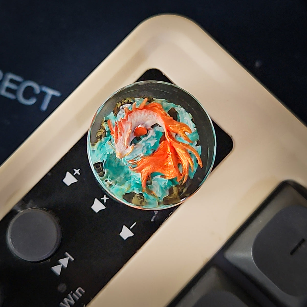 Koi Dragon Knob keycap