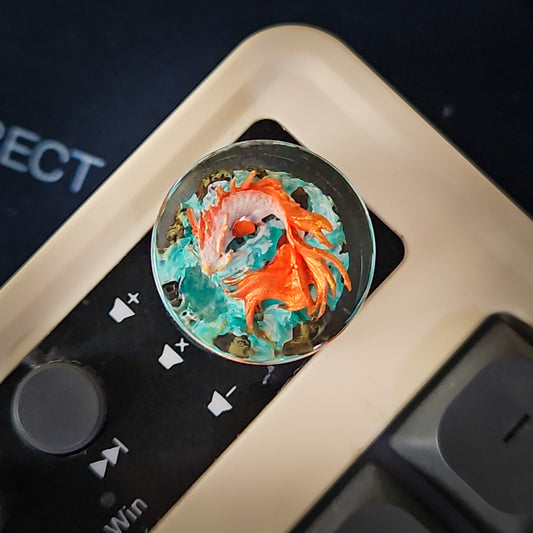 Koi Dragon Knob keycap