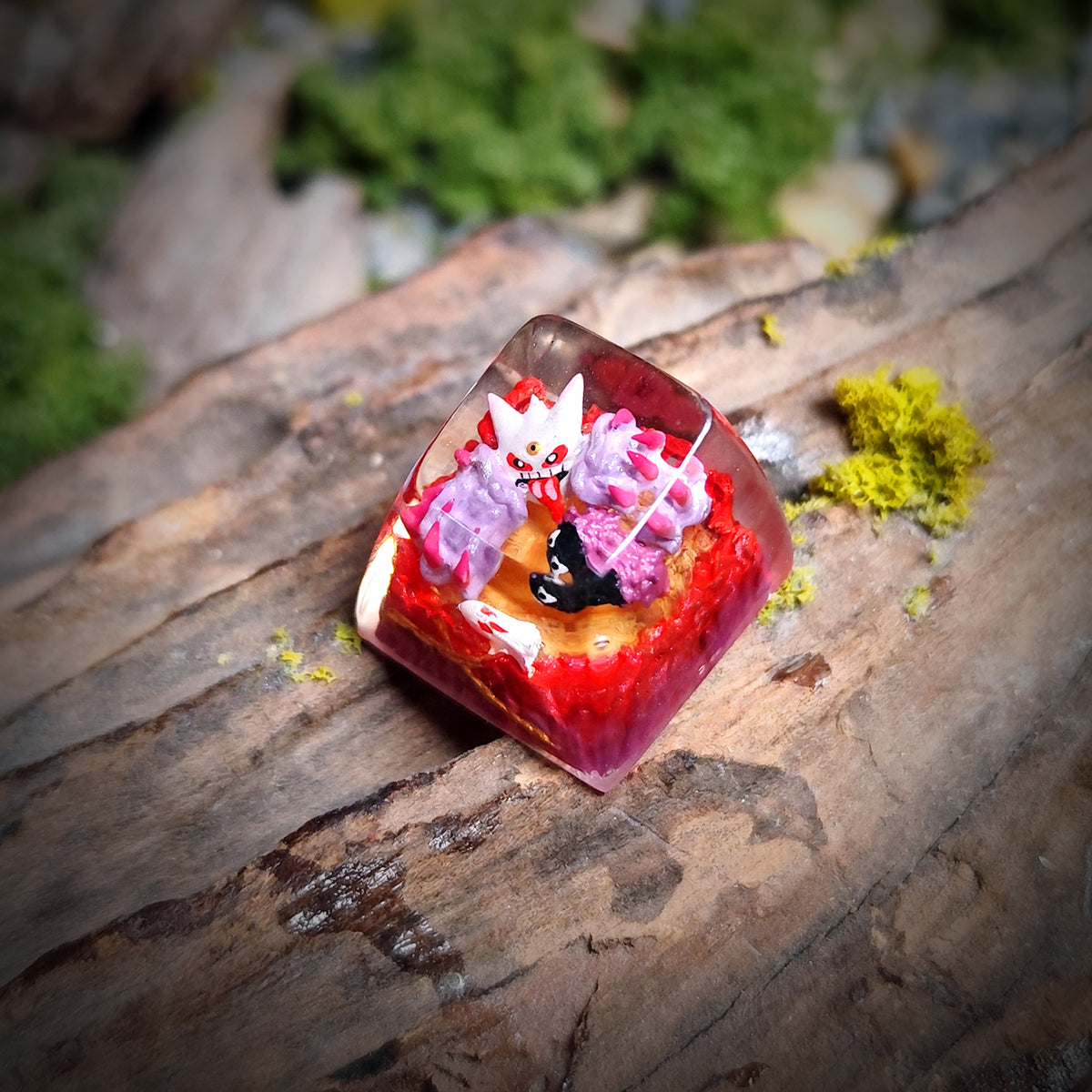 Gengar Ghost keycap